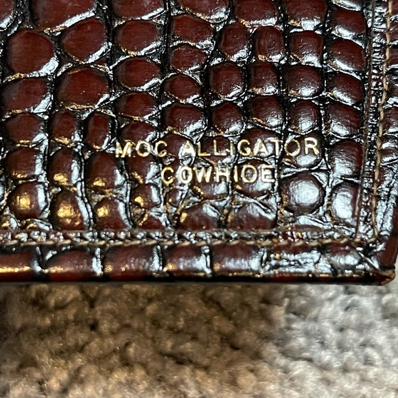 Vintage Belle Brummel Moc Alligator Brown Wallet - Picture 8 of 12